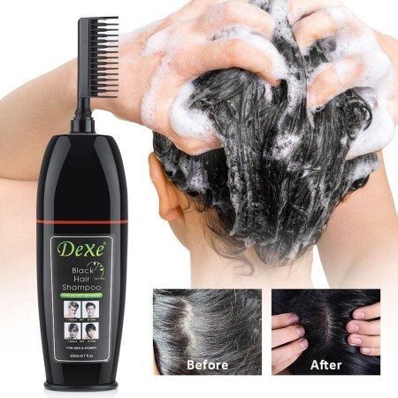 (200 ml)Hair Black Dye Shampoo with comb